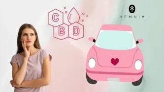 Žena přemýšlí, zda je e bezpečné užívat CBD před jízdou