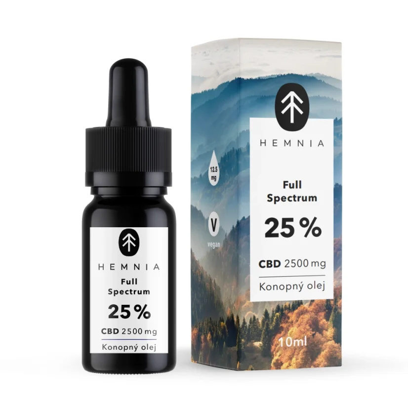 Full Spectrum CBD Hemp oil 25%, 2500 mg, 10 ml