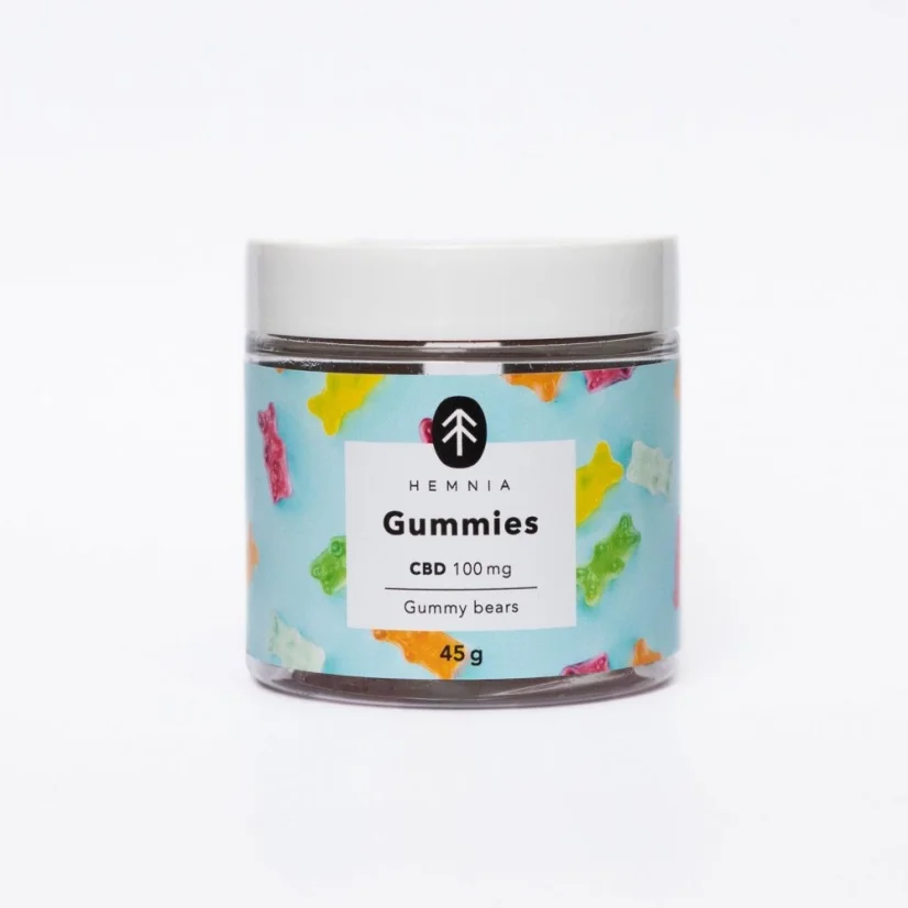 CBD Gummies Gummy Bears, Череша, Киви, Ананас, Ягода, 100 mg CBD, 20 бр. x 5 mg, 45 g