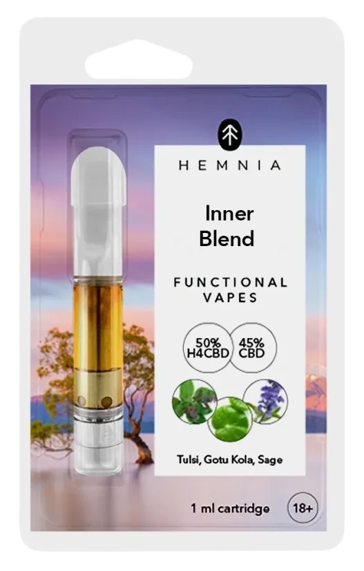 Dvasinis centras - kasetė, H4CBD , CBD, Tulsi, Gotu kola, šalavijas, 1 ml