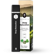 Rilassamento profondo - Penna da svapo funzionale premium con CBDP e CBN, Kava, Valeriana, Melissa, 1ml