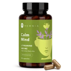 Hemnia Calm Mind, L-theanine 90 Capsules 400mg