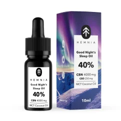 Good Night's Sleep MCT Olio di cocco 40%, 4000 mg CBN, 250 mg CBD, 10 ml