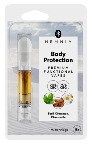 Body Protection - Cartridge, CBC , CBG, basil, cinnamon, chamomile 1 m