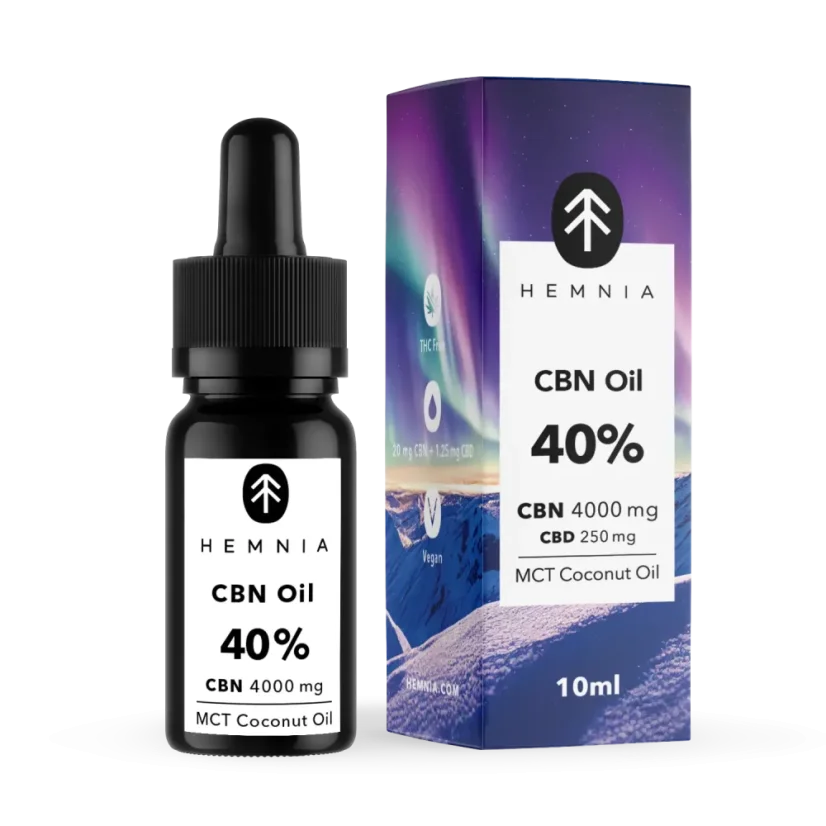 Good Night's Sleep Aceite de coco MCT 40%, 4000 mg CBN, 250 mg CBD, 10 ml