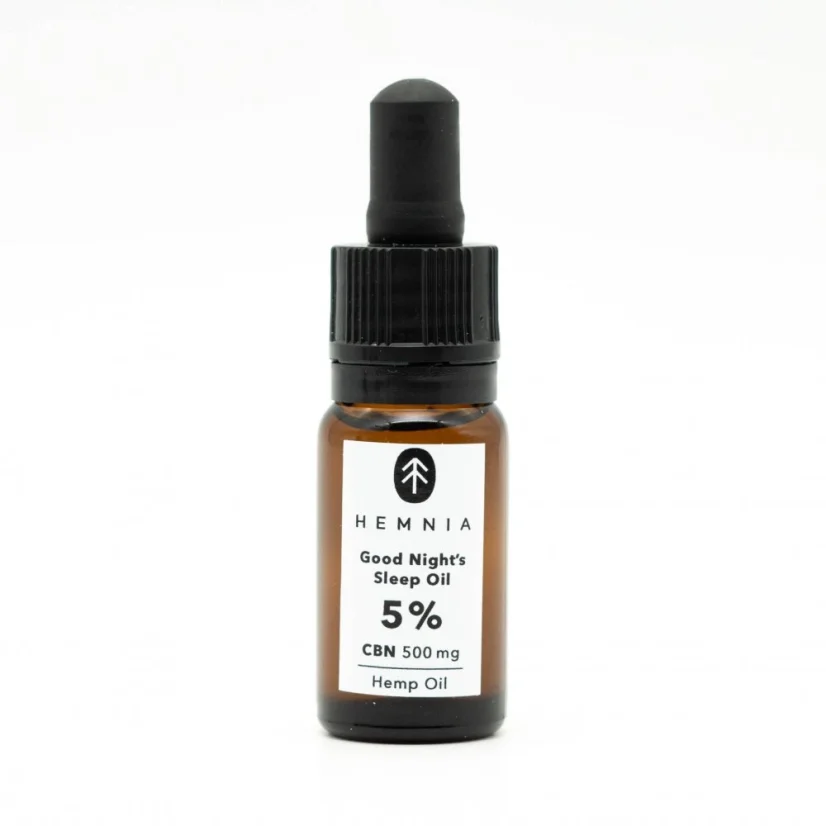 Good Night's Sleep Hampolie 5%, 500 mg CBN, 250 mg CBD, 10 ml