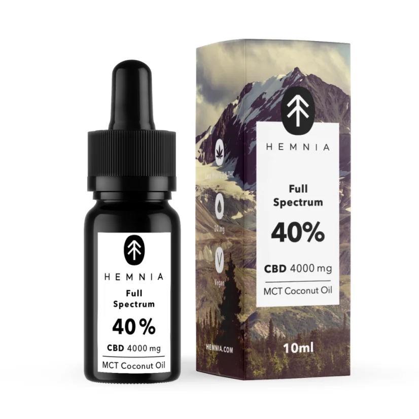 Full Spectrum CBD MCT Coconut Oil 40%, 4000 mg, 10 ml