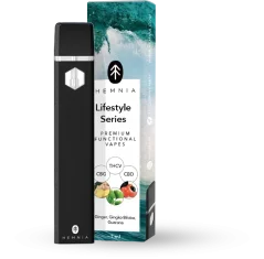 Active Life - Caneta Vape Funcional Premium CBG, THCV e CBD, Gengibre, Gingko biloba, Guaraná, 1 ml