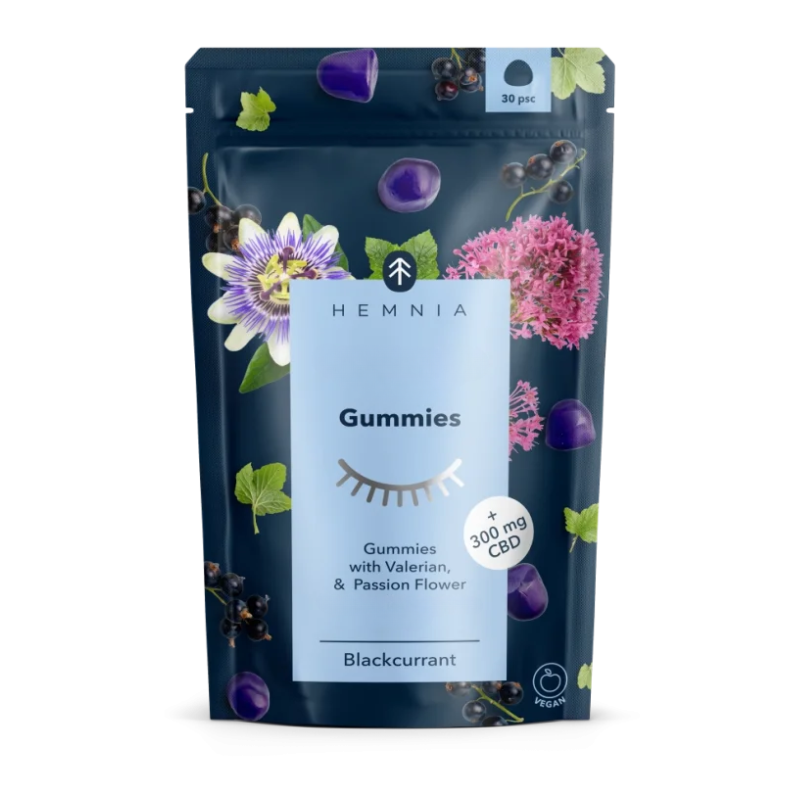 Good Night's Sleep Gummies - 300 mg CBD, 30pcs x 10 mg - supplément pour un meilleur sommeil avec valériane, passiflore et CBD