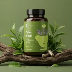 Hemnia Calm Mind, L-теанін, 90 капсул по 400 мг