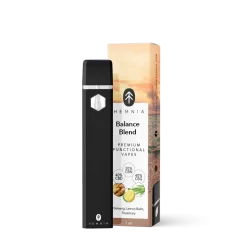 Balance of Mind - Premium Functional CBD, CBG a CBN Vape Pen, ženšen, medovka, rozmarín, 1 ml