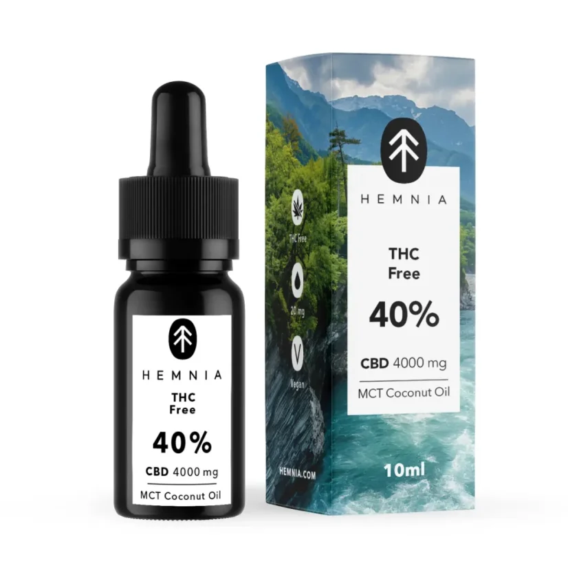 CBD olje 40% brez THC, 4000 mg, 10 ml