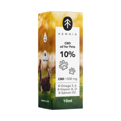 CBD  v losovém oleji pro zvířata – 10 % CBD, 1000 mg, 10 ml