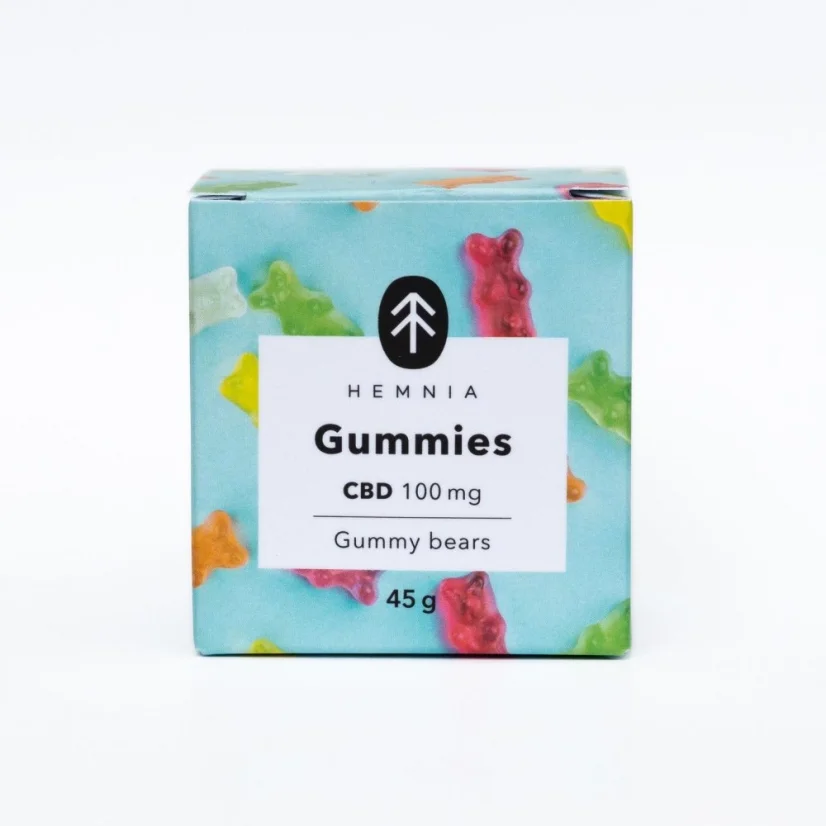 CBD Gummy Bears, Cherry, Kiwi, Pineapple, Strawberry, 100 mg CBD, 20 pcs x 5 mg, 45 g