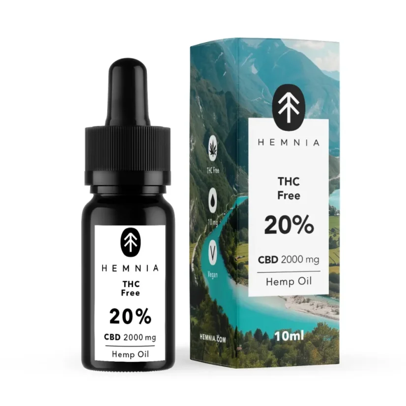 Olio CBD 20% Senza THC, 2000 mg, 10 ml