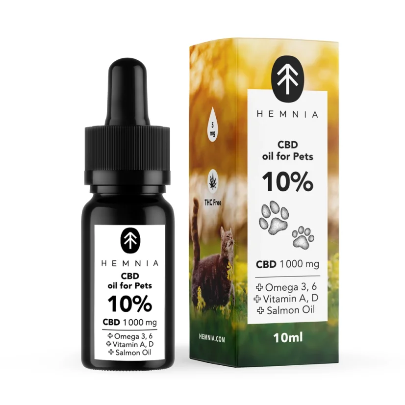 CBD hirviöljyssä eläimille - 10% CBD, 1000 mg, 10 ml