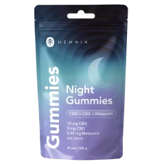 Hemnia Sleep Żelki CBN + CBD + Melatonina, 30 szt., 105 g
