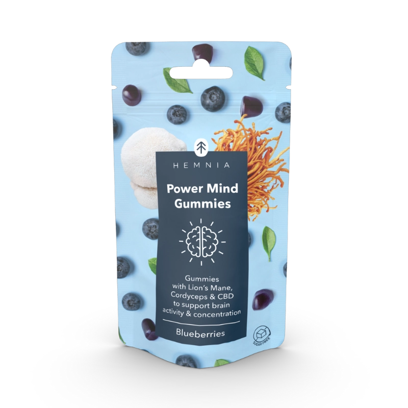 Power mind gummies - integratore per favorire la concentrazione e la memoria, 20 pezzi x 2,2 g