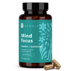 Hemnia Ginkgo + Guarana kapsulas 90 x 500 mg