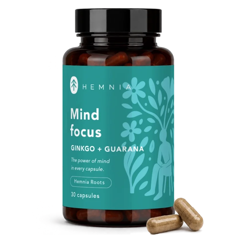 Hemnia Ginkgo + Guarana Kapsułki 30 x 500 mg