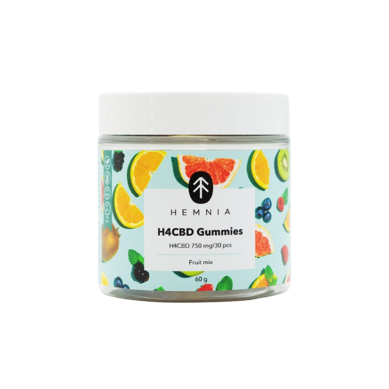 H4CBD Gummies Fruit Mix, 750 mg H4CBD, 30 pcs x 25 mg, 60 g