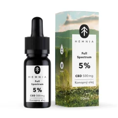 Full Spectrum CBD kanapiu aliejus 5%, 500 mg, 10 ml