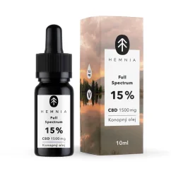 Full Spectrum CBD Konopný olej 15%, 1500 mg, 10 ml