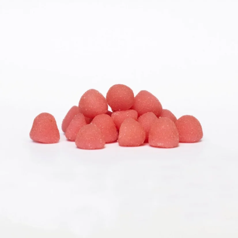 CBD Gummies, Zure Aardbei, 100mg CBD, 20 stuks x 5mg, 45g