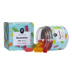 CBD gumimacik, cseresznye, kiwi, ananász, eper, 100 mg CBD, 20 db x 5 mg, 45 g