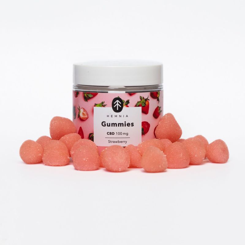 CBD Gummies pack - Strawberries and Teddy Bears (2 x 45 g, 100 mg CBD)