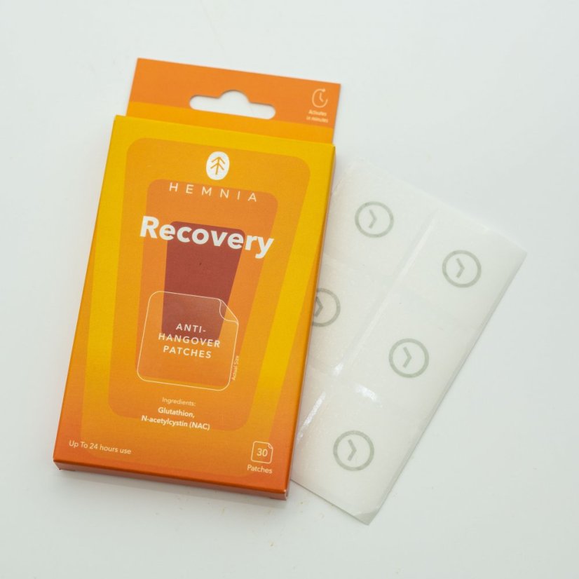 Recovery - náplasti proti kocovine, 6 ks