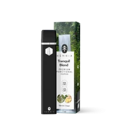 Relief - Premium functionele vape-pen, 90% CBD, 10% CBN, valeriaan, gember, 1 ml
