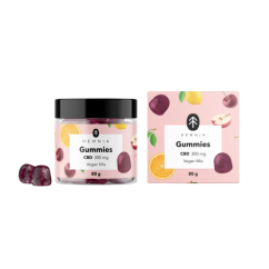 CBD Vegán gumicukor, gyümölcsmix, 300 mg CBD, 30 db x 10 mg, 80 g