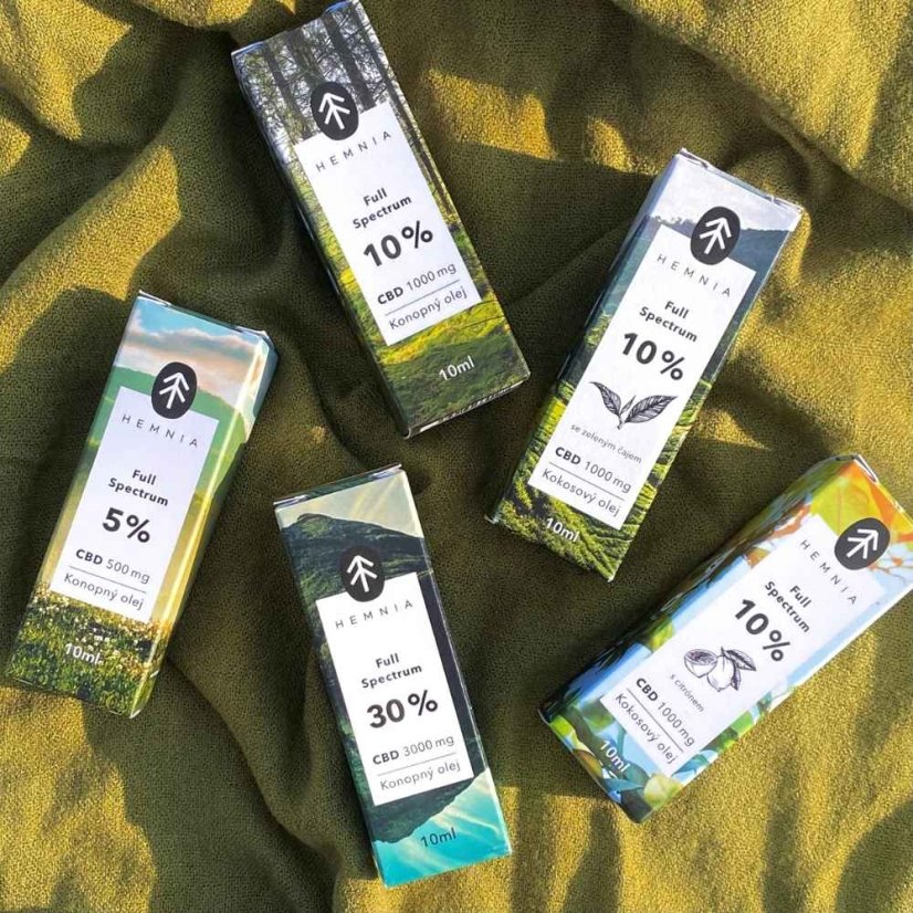 Full Spectrum Óleo de cânhamo CBD 5%, 500 mg, 10 ml
