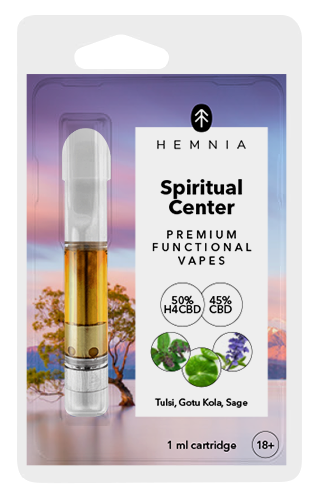 Spiritual Center - Patroon, 50 % H4CBD , 45 % CBD, Tulsi, Gotu kola, salie, 1 ml