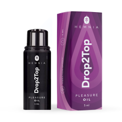 Drop2Top - Pleasure Oil med vibrationseffekt, 5 ml