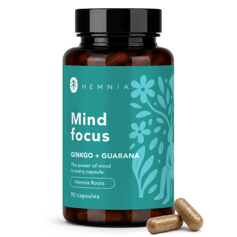 Hemnia Ginkgo + Guarana Capsules 90 x 500mg