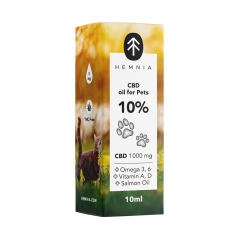 CBD v losom oleji pre zvieratá - 10% CBD, 1000 mg, 10 ml