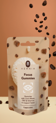 Focus Gummies - för stöd till koncentration med cappuccinosmak, 30 st