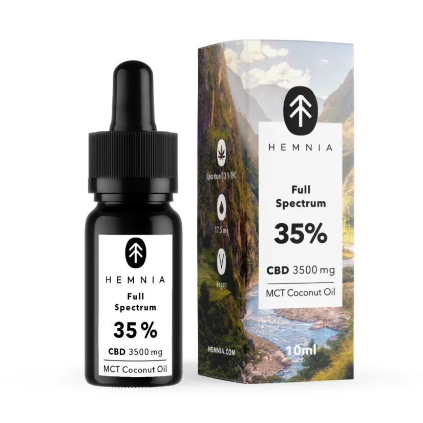 Full Spectrum CBD MCT Coconut Oil 35%, 3500 mg, 10 ml