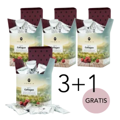 Paketti 3 + 1 ilmainen vadelma kollageeni hyaluronihapon kanssa