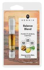 Balance of Mind - Cartucho, CBD, CBG, CBN, ginseng, bálsamo de limão, alecrim, 1 ml