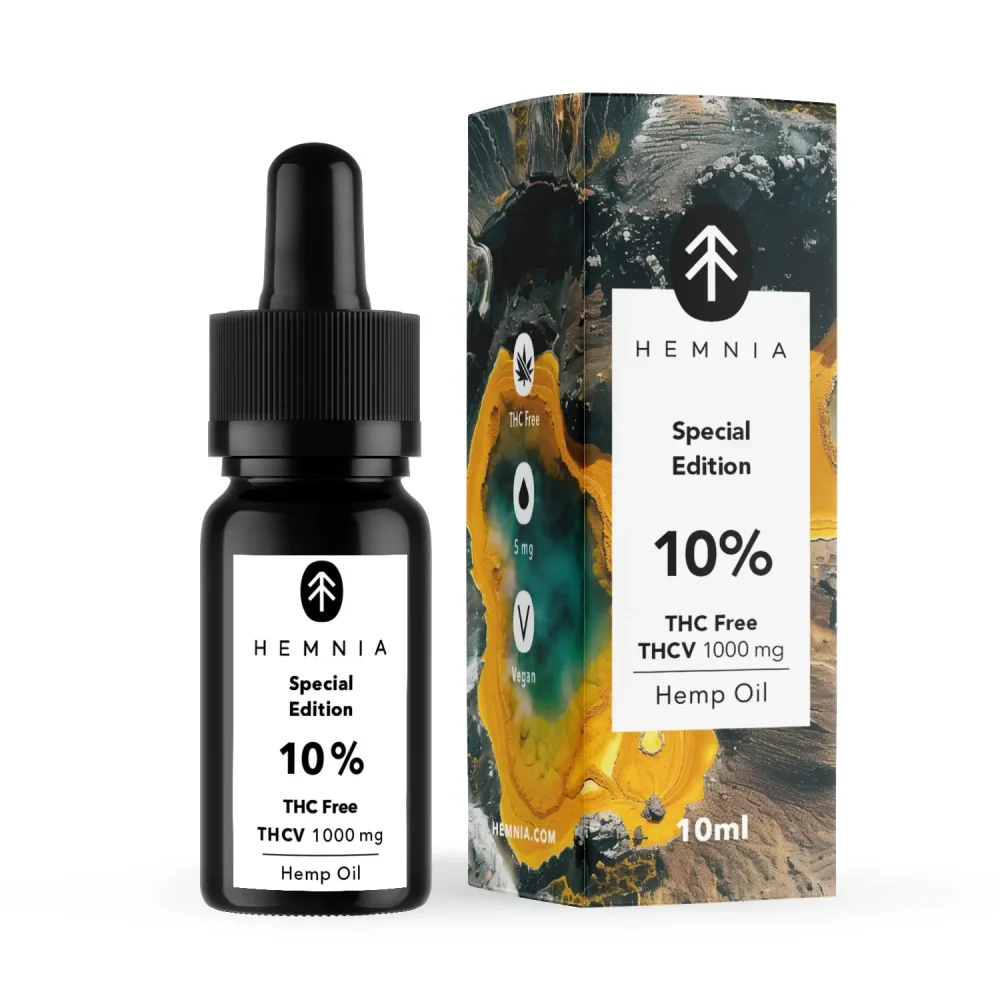 THCV Oil 10%, 1000 mg, 10 ml | Hemnia