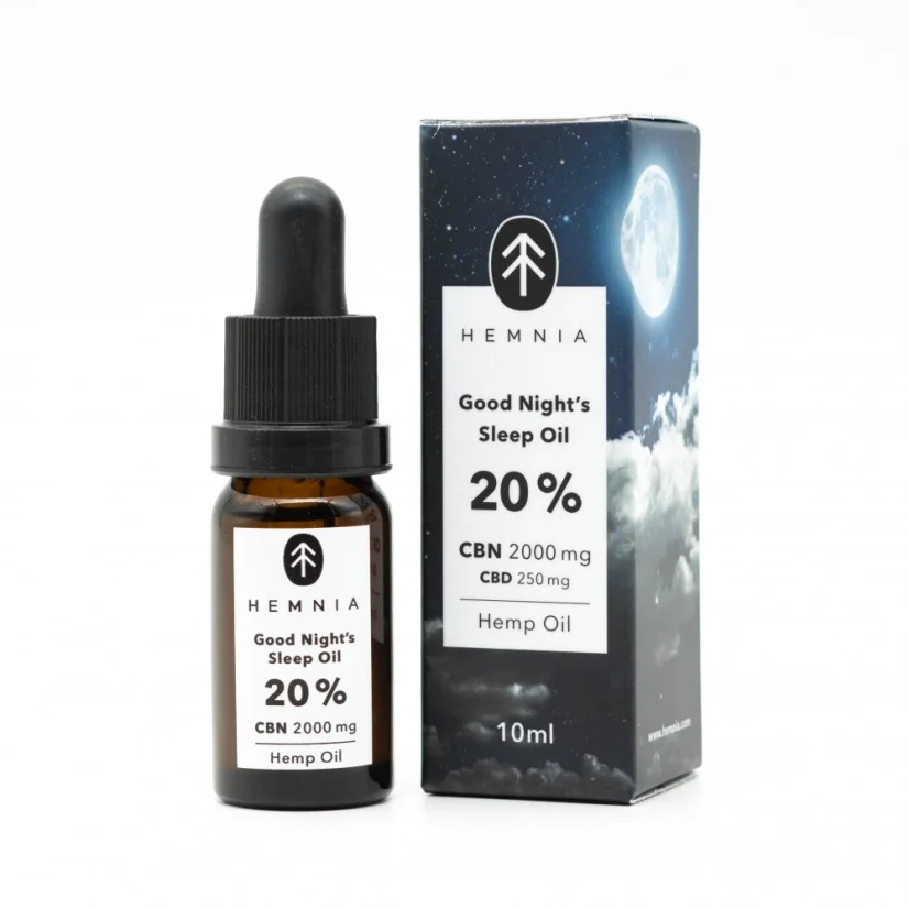 Good Night's Sleep Hamppuöljy 20%, 2000 mg CBN, 250 mg CBD, 10 ml
