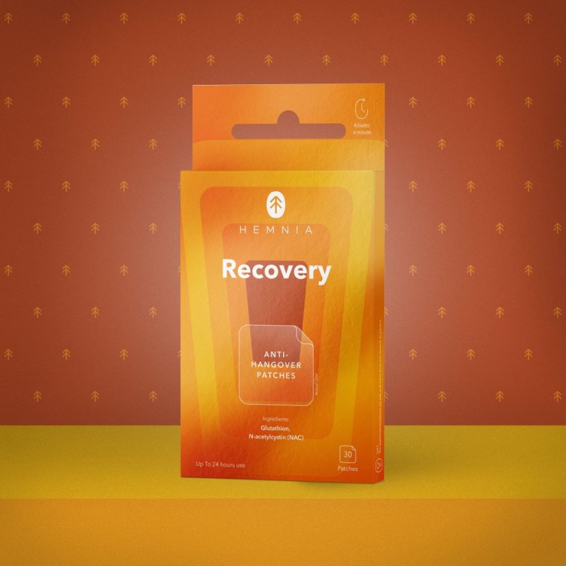 Recovery - náplasti proti kocovine, 6 ks