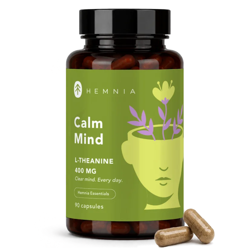 Hemnia Calm Mind, L-theanine 90 Capsules 400mg