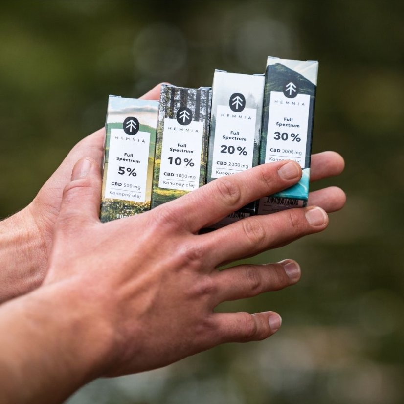 Hemp CBD full spectrum oils set (5–30%) – 6500 mg