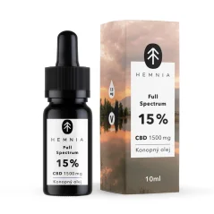 Full Spectrum CBD Konopný olej 15%, 1500 mg, 10 ml
