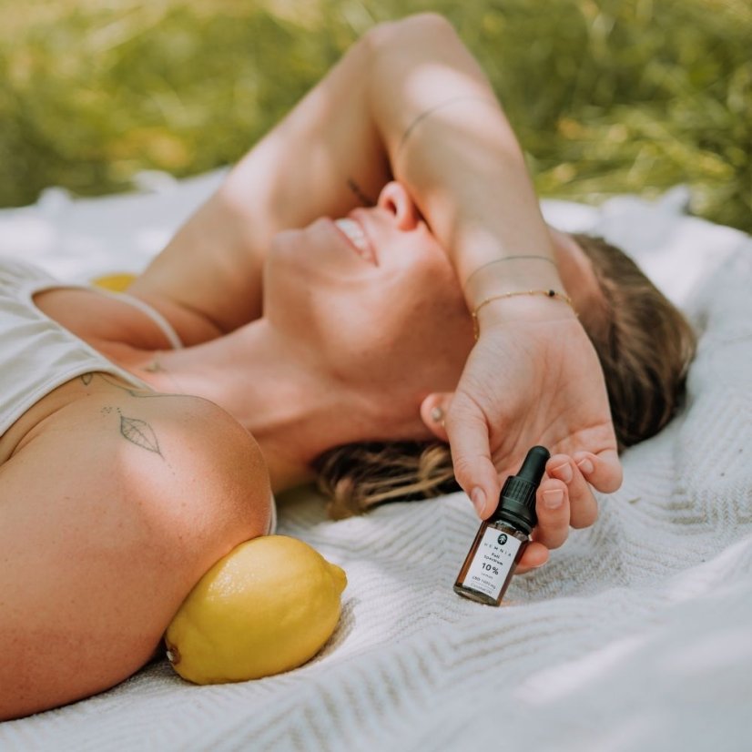 Full Spectrum CBD έλαιο καρύδας 10%, 1000 mg, 10 ml - λεμόνι