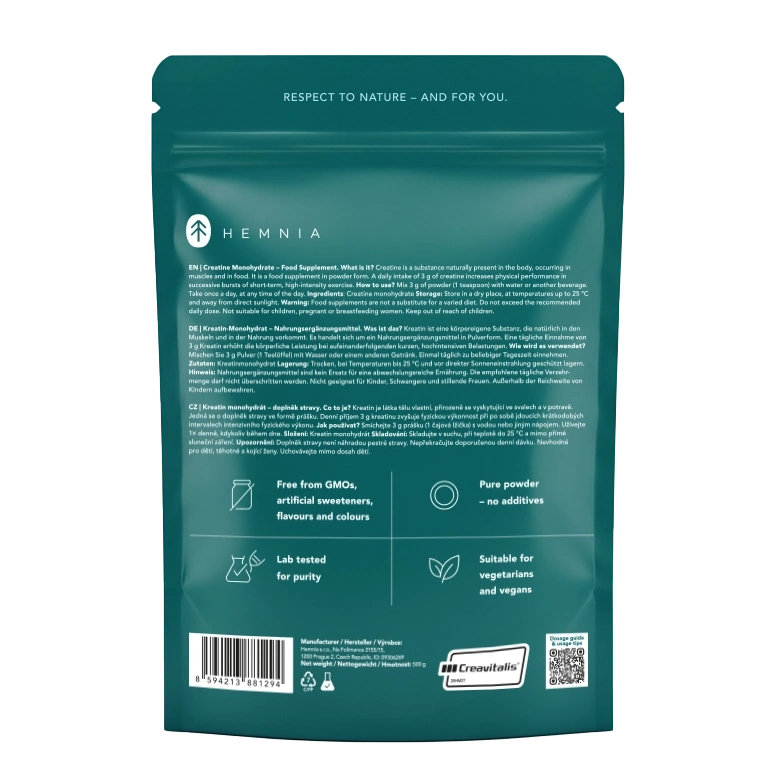 Creatine Monohydrate Creavitalis®,  500 g